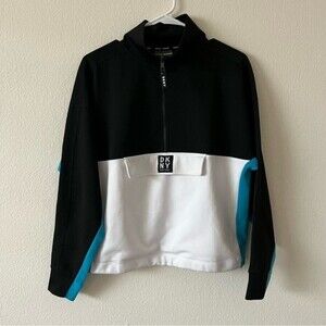 DKNY Sport Turtleneck Zip Collar Pullover Jacket SZ Small